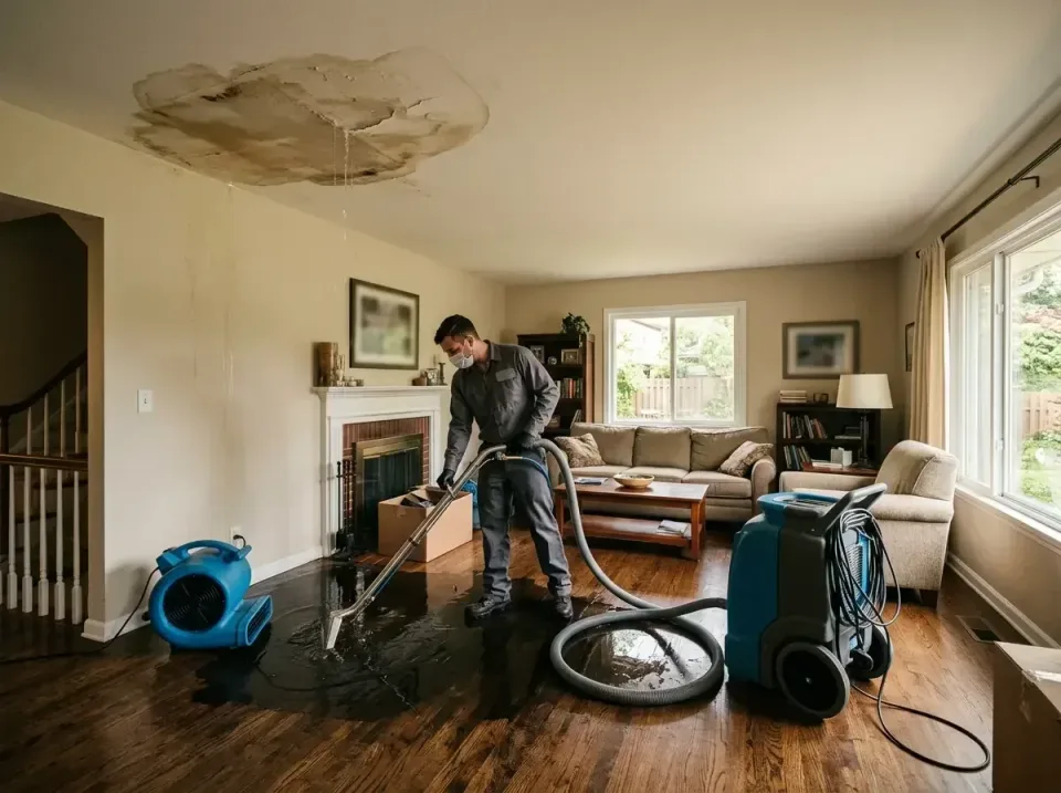 attic-pipe-burst-ceiling-drip-008 — frequently asked questions, Water Damage Restoration & Carpet Care in Springfield, VA
